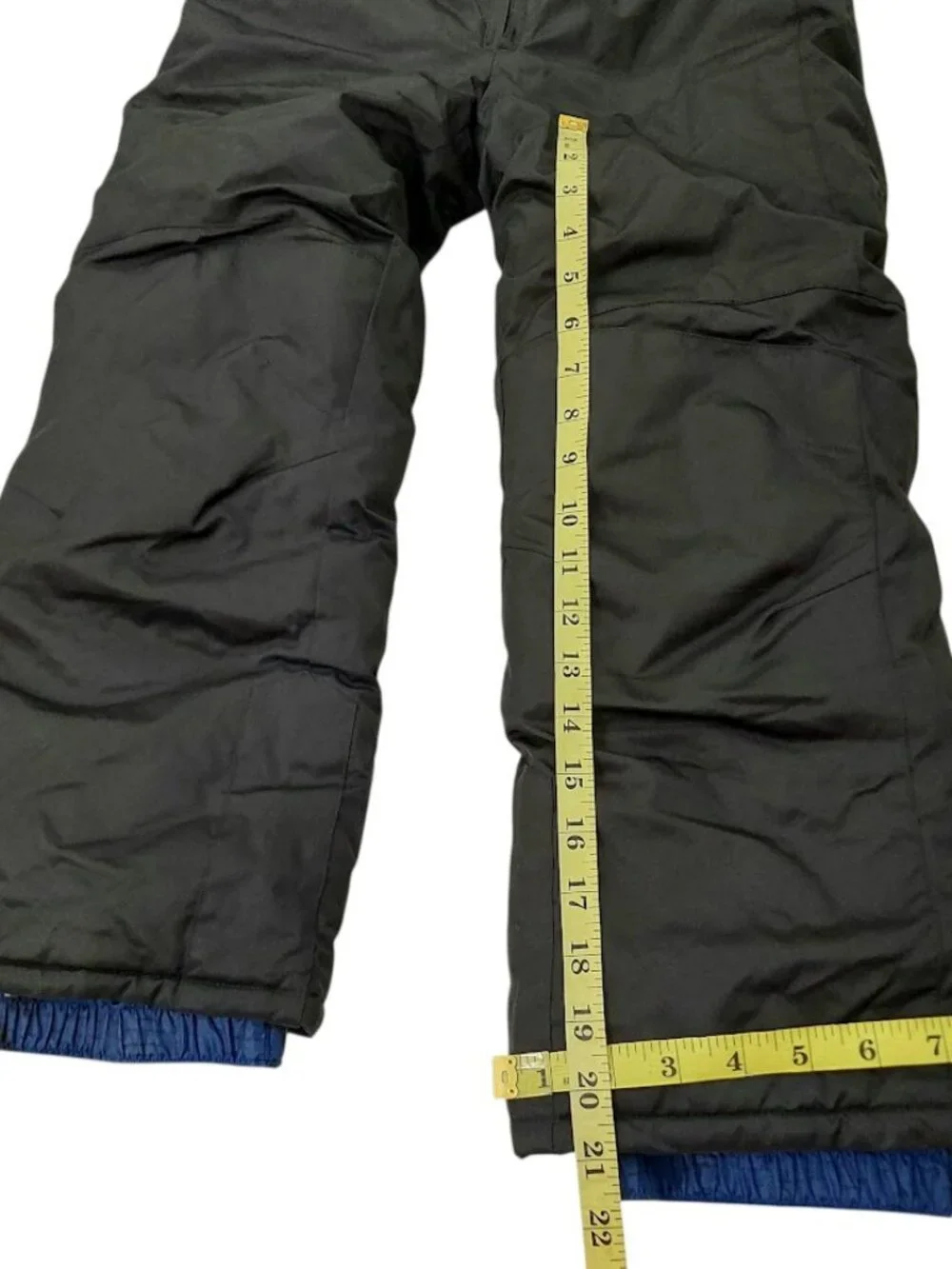 Snow Dragons Ski Bib Pants Kids 7 XL Black Insulated Waterproof Winter Overalls